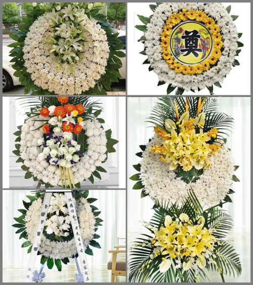 贵州六盘水盘县英武镇滑石村花圈速递